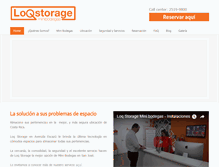 Tablet Screenshot of loqstorage.com
